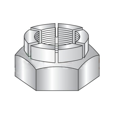 Flexible Top Lock Nut, 5/16-18, Steel, Plain